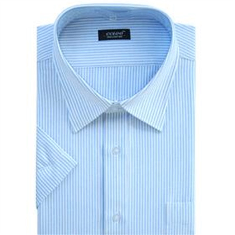 高支棉短袖男襯衫